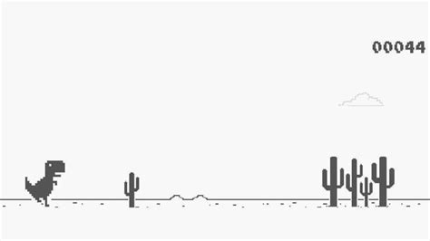 dinosaur game when there is no internet