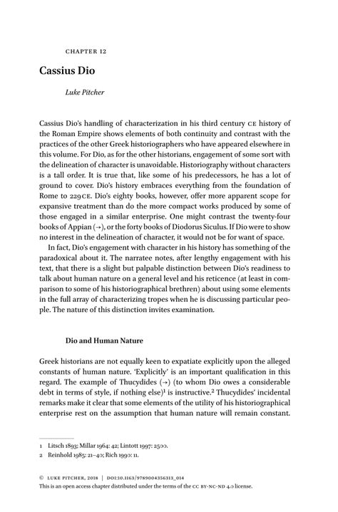 dio cassius biography summary of 10