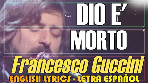 Dio Morto Testo