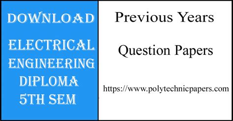 Diploma In Electrical Engineering 5th Sem