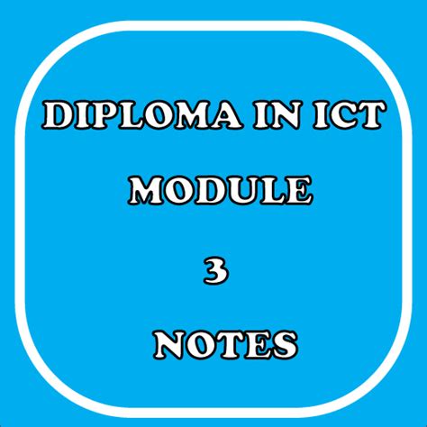 diploma in ict notes