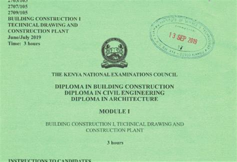 Read Diploma Construction Past Papers 