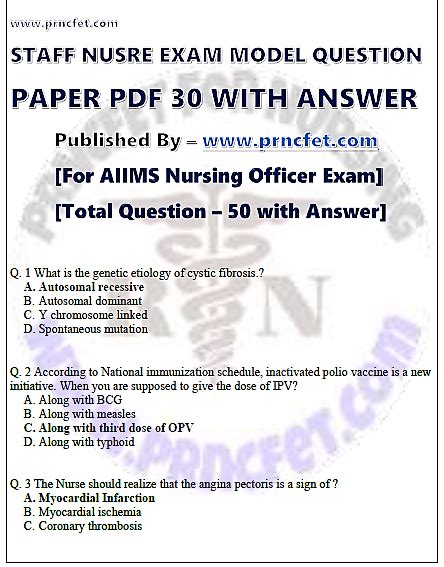 Full Download Diploma Nursing Model Question Papers With Answers 