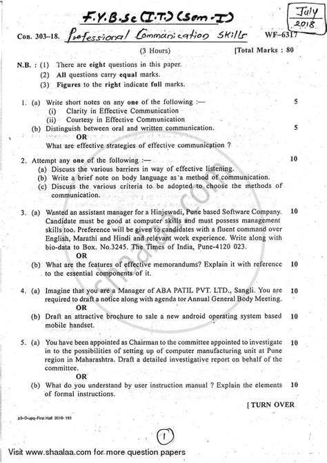 Read Diploma Second Semester Communication Skills Questions Paper 