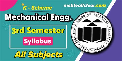 Read Online Diploma Syllabus Of Mechanical Engineering For Msbte 