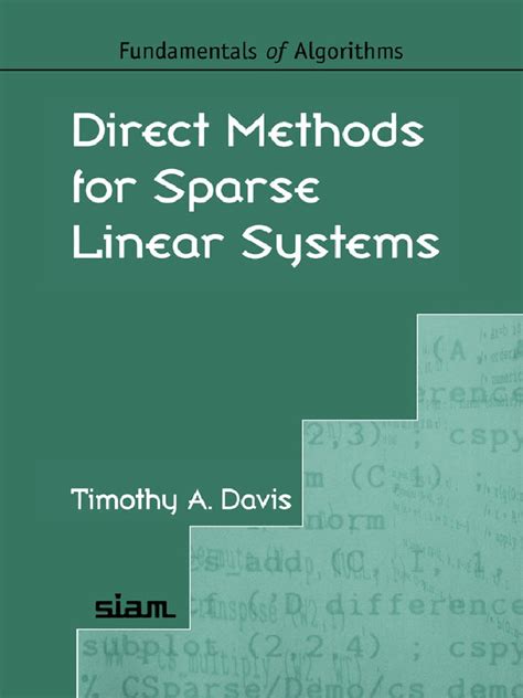 Direct Methods For Sparse Linear Systems