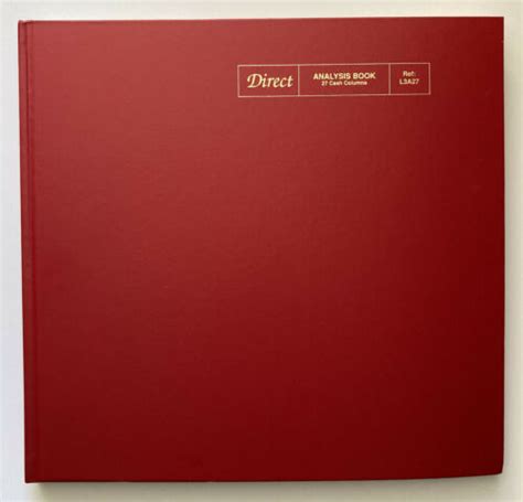 Download Direct 32 Cash Column A3 Red Hardback Accounts Analysis Book L3A32 