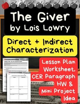 Read Direct Indirect Characterization In The Giver 