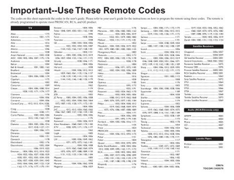 Download Direct Tv Remote Guide Codes 