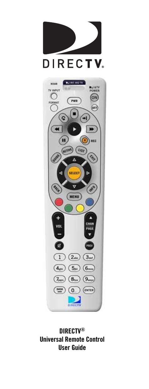 Read Direct Tv Remote User Guide 