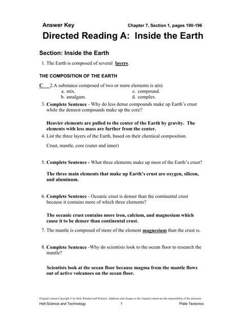 directed answer key the air we breathe