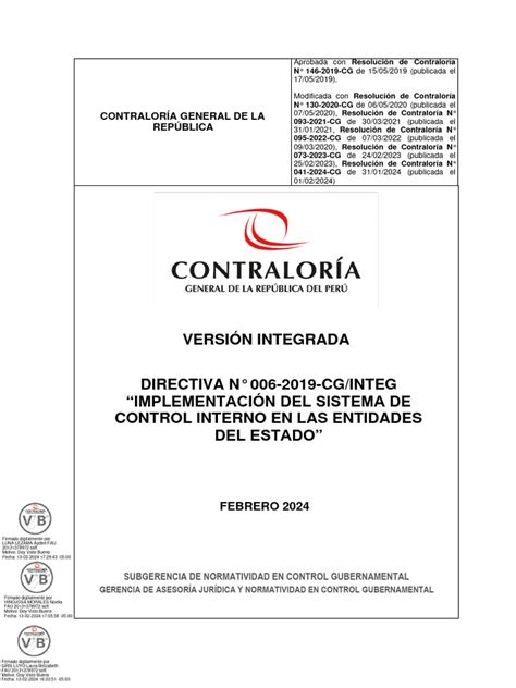 Directiva 006 Control Interno
