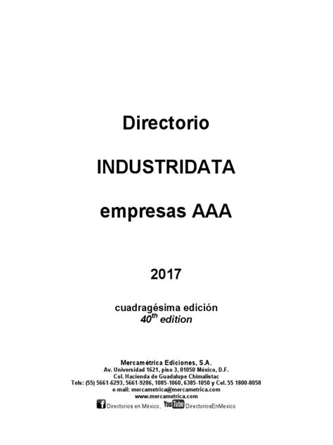 Full Download Directorio Industridata Empresas A 