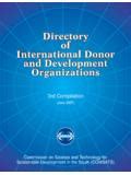 Read Online Directory Of International Donor And Development Organizations 