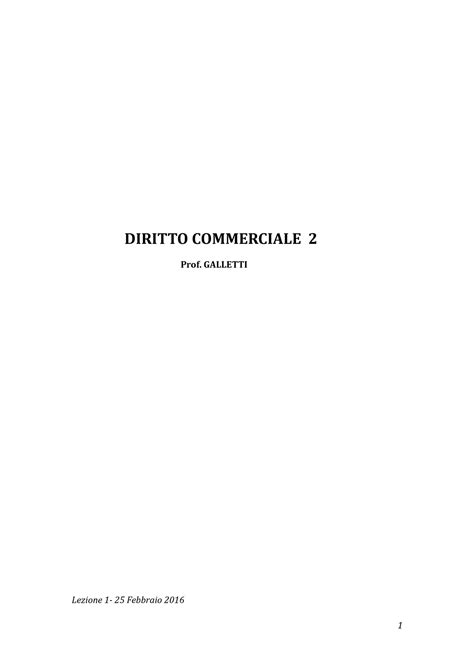 Diritto Commerciale: 2