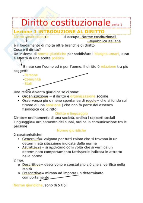 Diritto Costituzionale