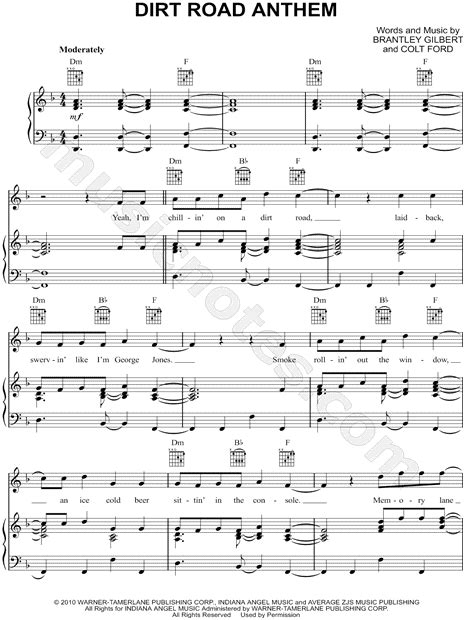 dirt road anthem notes violin