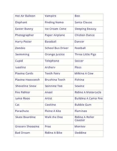 Dirty Charades Generator