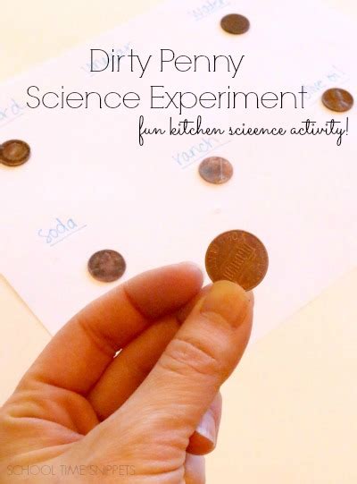 Dirty Pennies Kitchen Science Experiment Science Fun Shiny Penny Science Experiment - Shiny Penny Science Experiment