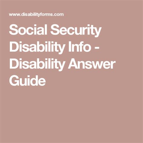 Disability Answer Guide