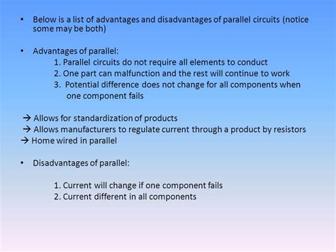 Disadvantages Of A Parallel And Series Circuit
