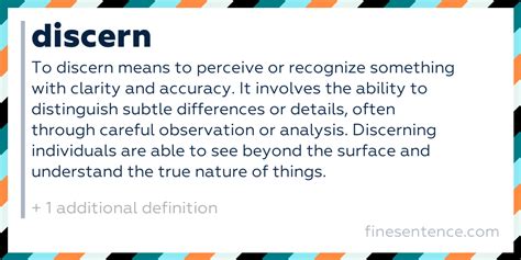 Discern Meaning