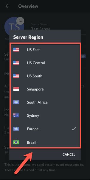 Discord Change Server Region