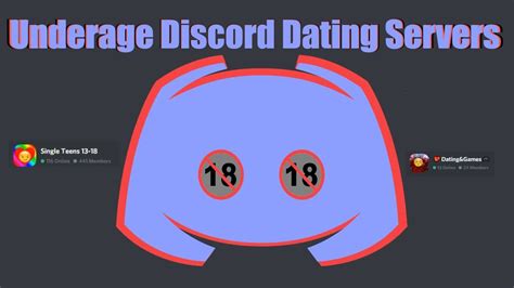 discord dating servers 13 - 18 servers 13 18