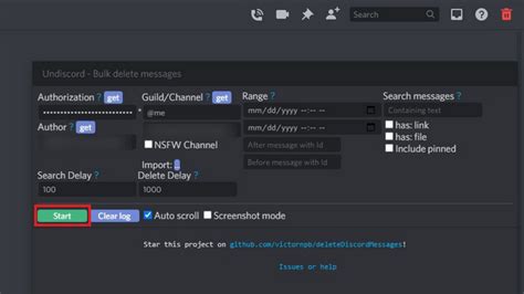 Discord Message Delete Script