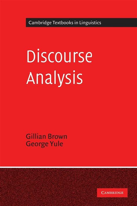 Discourse Analysis By Brown And Yule
