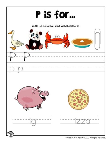 Discover Fun Letter P Worksheets For Preschoolers Letter P Preschool Worksheets - Letter P Preschool Worksheets
