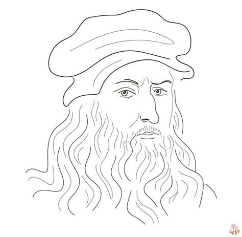 Discover The Best Leonardo Coloring Pages For Free Leonardo Da Vinci Coloring Page - Leonardo Da Vinci Coloring Page