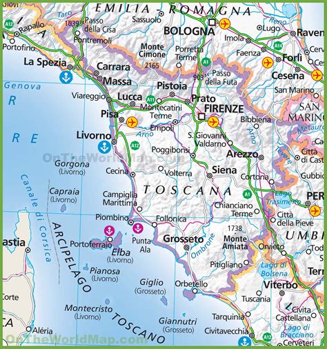 Discover Tuscany Livorno Map