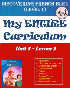 discovering french bleu unit 3 answer sheet