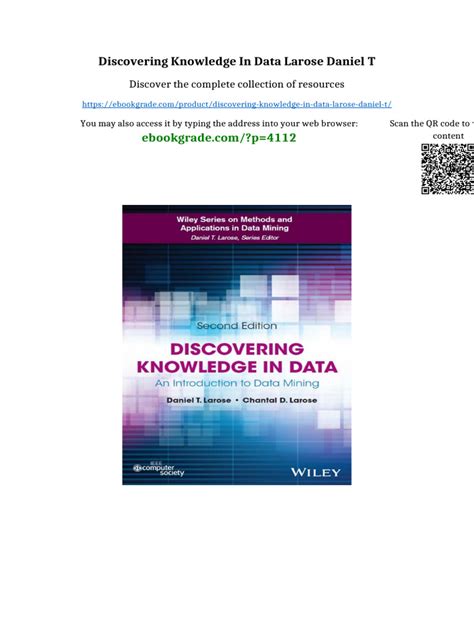 Discovering Knowledge In Data An Introduction To Data Mining 2nd Edition