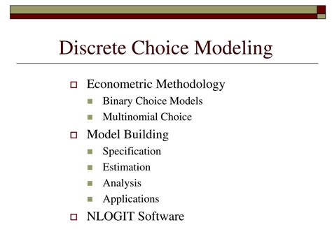 Download Discrete Choice Model Application To The Credit Risk 