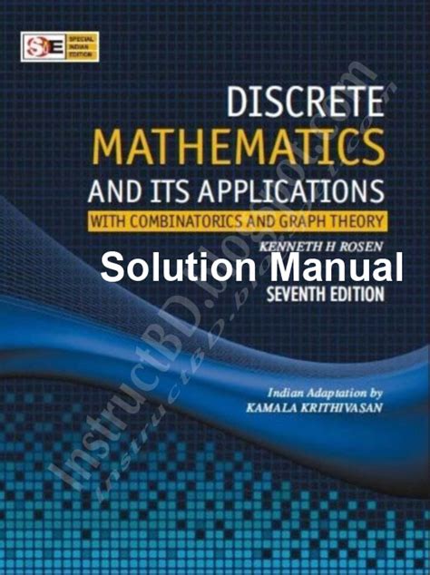 Read Online Discrete Mathematics And Its Applications 7Th Edition Solution Manual Download 