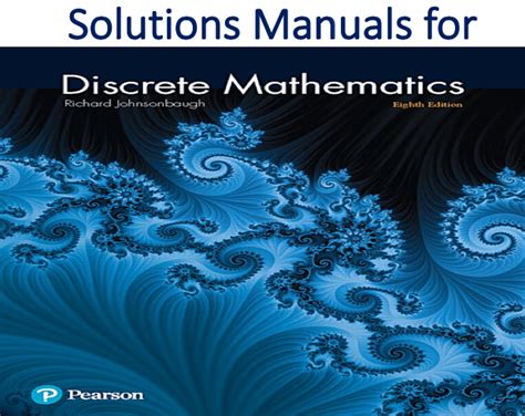Full Download Discrete Mathematics Johnsonbaugh Solutions Manual Pdf 