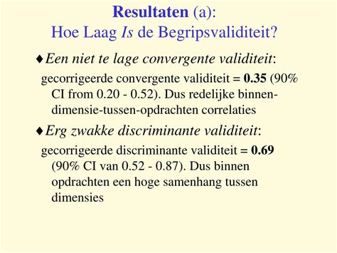 discriminante validiteit
