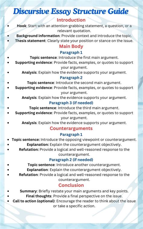 Discursive Essay Topics List