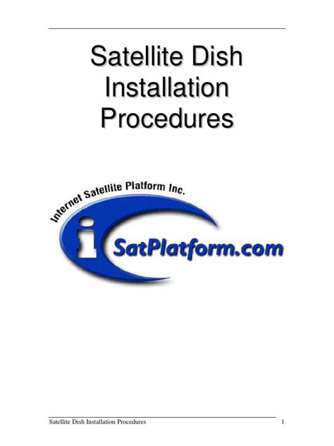 Read Dish Installation Guide 
