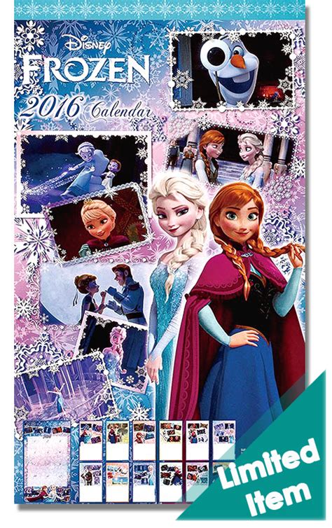 disney frozen 2016 calendar