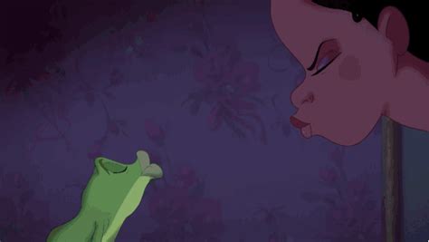 disney movie girl kisses frog