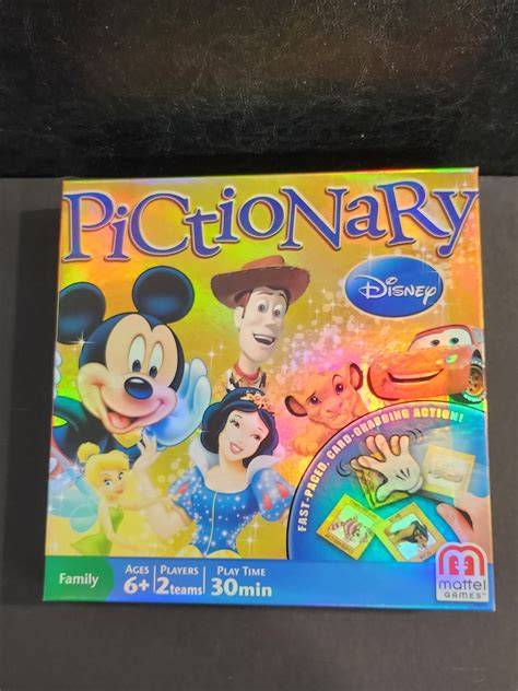 disney pictionary board game playing