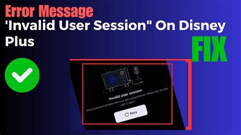 disney plus problem with user authentication