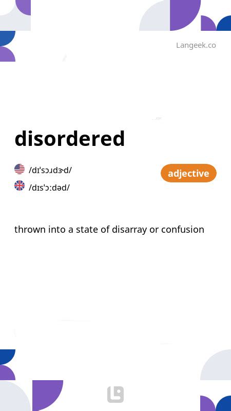 disordered definition