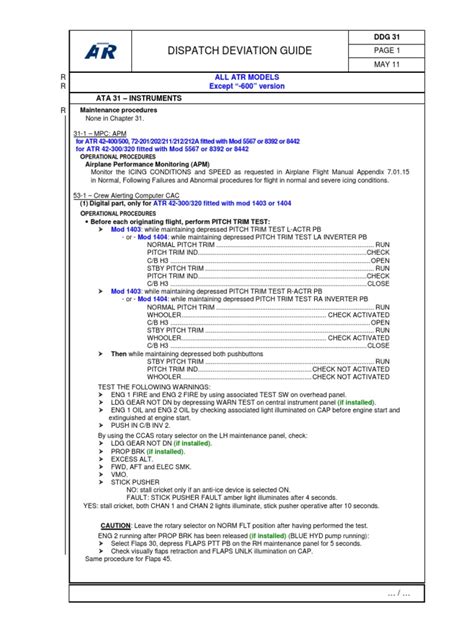 Read Dispatch Deviation Procedures Guides 