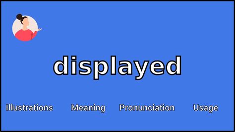 displayed meaning