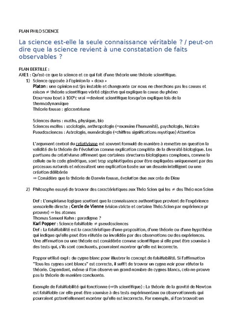 Dissertation La Science Rend Elle La Philosophie Inutile