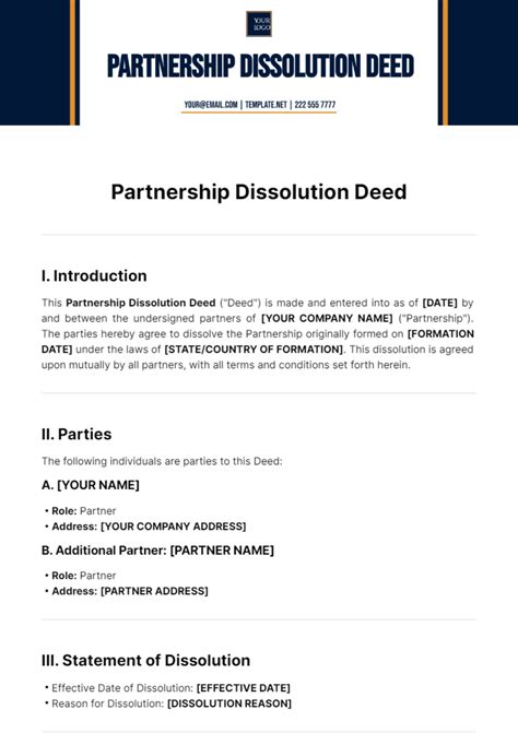 Read Dissolution Deed Of Partnership Firm 